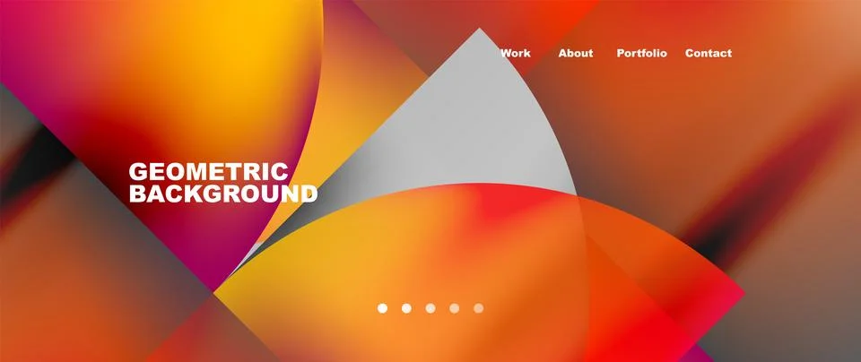 Circles and round elements abstract background design for wallpaper, banner Illustrazione stock