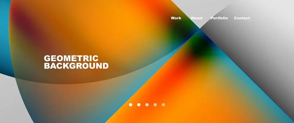 Circles and round elements abstract background design for wallpaper, banner Stock Illustration