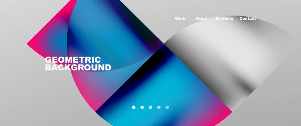 Circles and round elements abstract background design for wallpaper, banner Stock Illustration