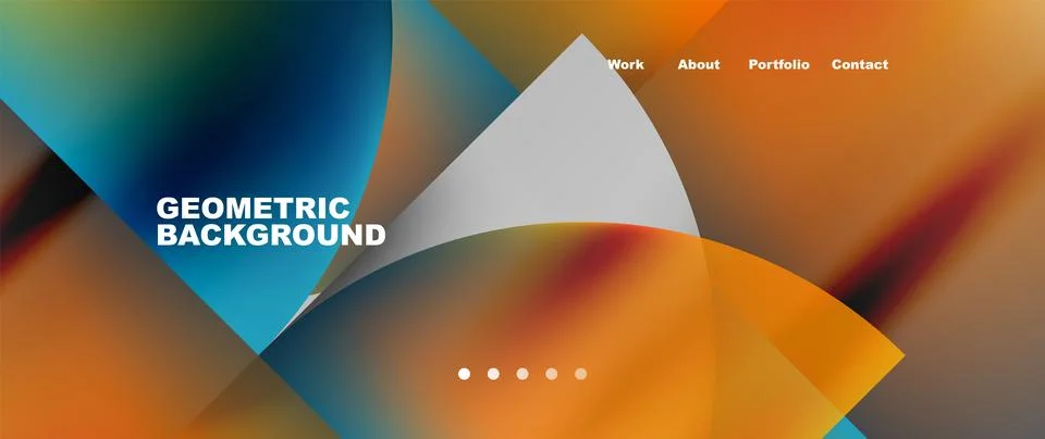 Circles and round elements abstract background design for wallpaper, banner Stock Illustration