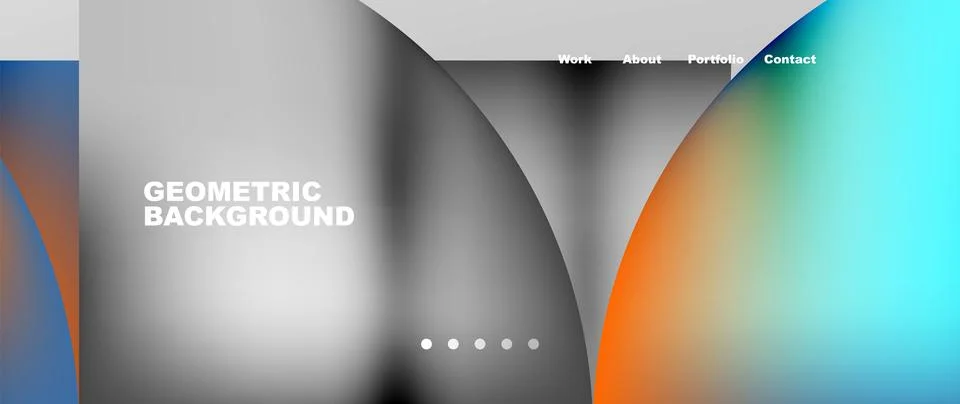 Circles and round elements abstract background design for wallpaper, banner Stockillustratie