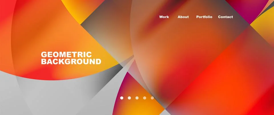 Circles and round elements abstract background design for wallpaper, banner Stock Illustration