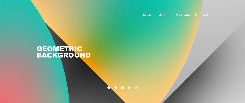 Circles and round elements abstract background design for wallpaper, banner Stock Illustration