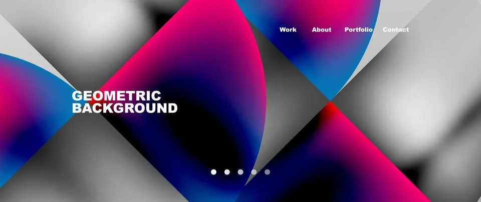 Circles and round elements abstract background design for wallpaper, banner Stock Illustration