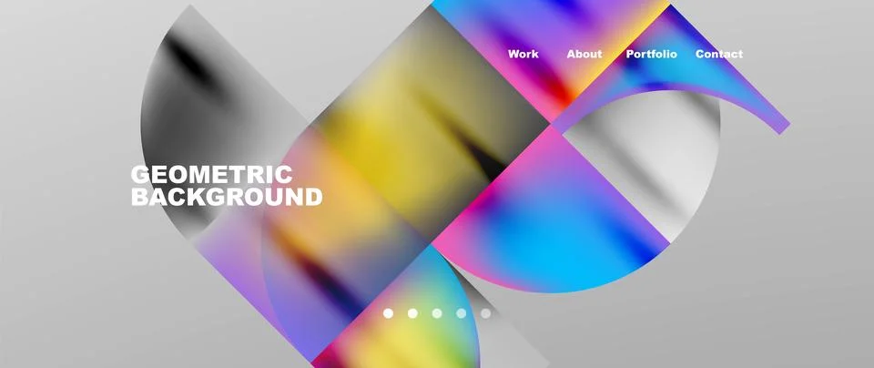 Circles and round elements abstract background design for wallpaper, banner Stock Illustration
