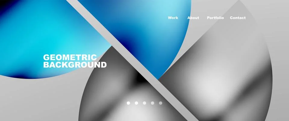 Circles and round elements abstract background design for wallpaper, banner イラスト素材