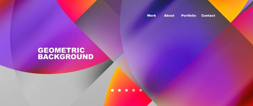 Circles and round elements abstract background design for wallpaper, banner イラスト素材