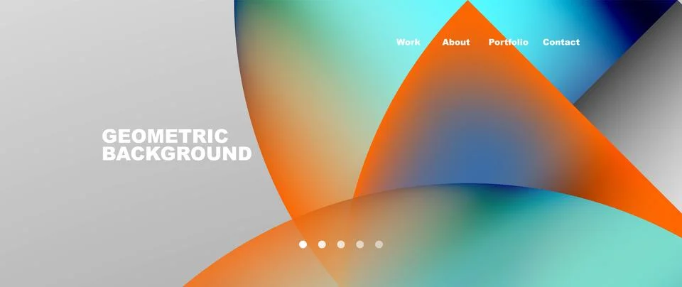 Circles and round elements abstract background design for wallpaper, banner Stock Illustration