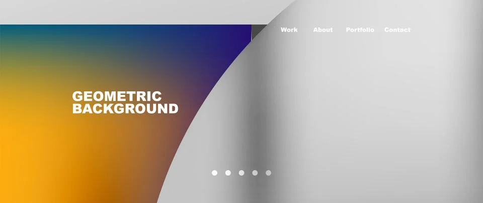 Circles and round elements abstract background design for wallpaper, banner Illustrazione stock