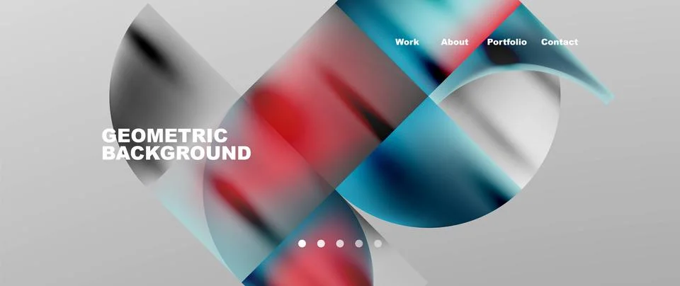 Circles and round elements abstract background design for wallpaper, banner Stock Illustration