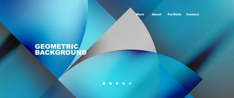 Circles and round elements abstract background design for wallpaper, banner Illustrazione stock
