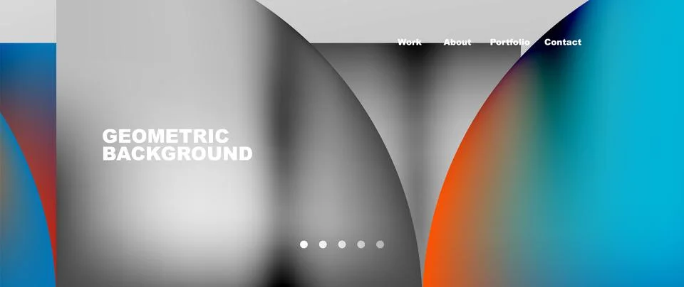 Circles and round elements abstract background design for wallpaper, banner 库存插图