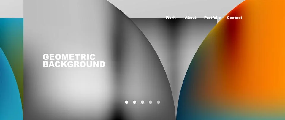 Circles and round elements abstract background design for wallpaper, banner Stock Illustration