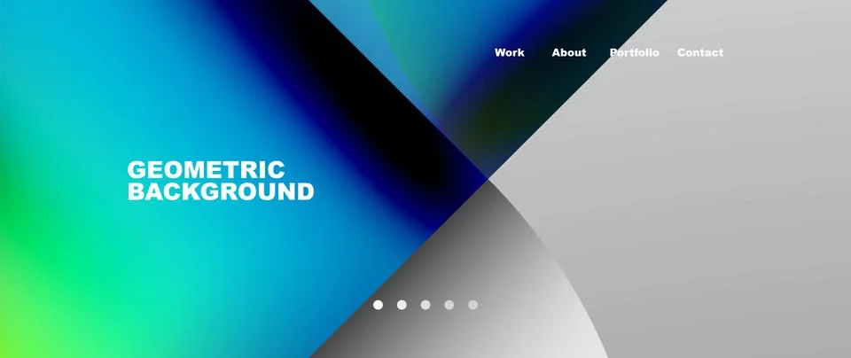 Circles and round elements abstract background design for wallpaper, banner Illustrazione stock