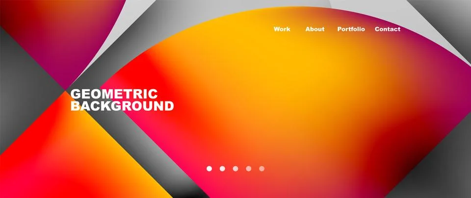 Circles and round elements abstract background design for wallpaper, banner Illustrazione stock