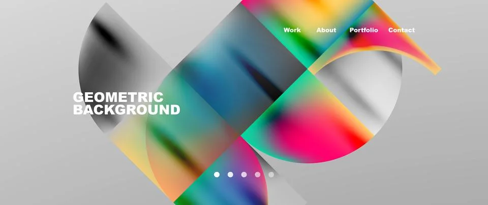 Circles and round elements abstract background design for wallpaper, banner イラスト素材
