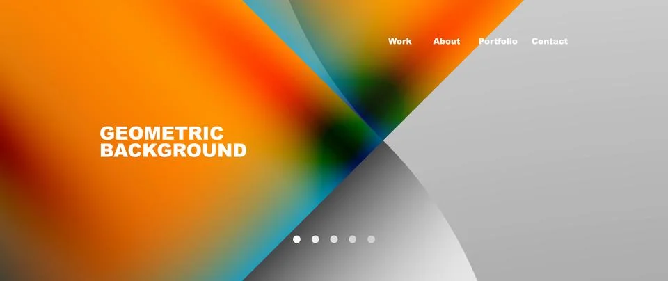 Circles and round elements abstract background design for wallpaper, banner Stock Illustration