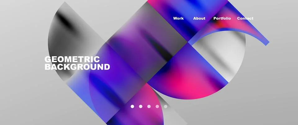 Circles and round elements abstract background design for wallpaper, banner Illustrazione stock