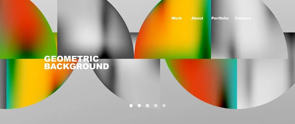 Circles and round elements abstract background design for wallpaper, banner Stock Illustration