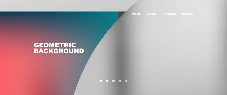 Circles and round elements abstract background design for wallpaper, banner Stock Illustration
