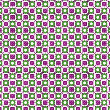 Circles and square pattern Illustrazione stock