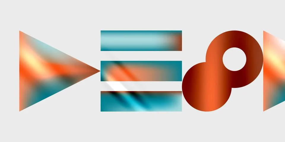 Circles and triangles modern art. Vector Illustration For Wallpaper, Banner, Stock Illustration