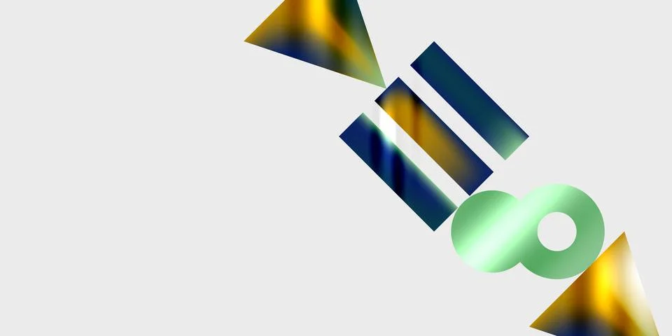Circles and triangles modern art. Vector Illustration For Wallpaper, Banner, Stock Illustration