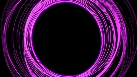 Circles Arc Ripples L Purple Animation Loop Video stock 337911550