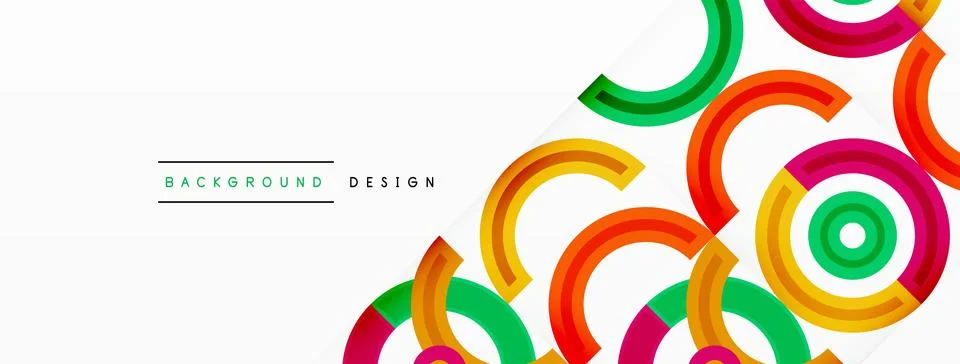 Circles are arranged in a grid pattern abstract background and feature a range Stock Illustration