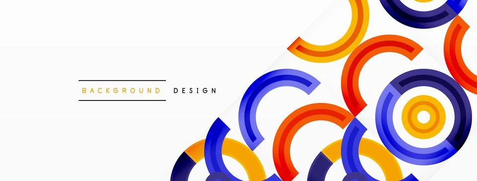 Circles are arranged in a grid pattern abstract background and feature a range Stock Illustration