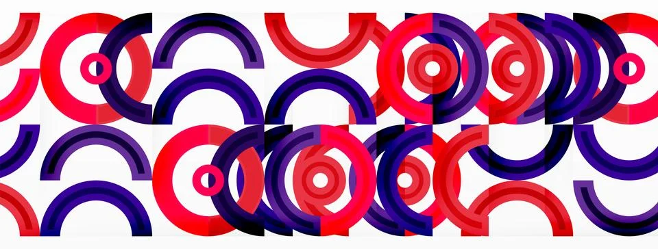 Circles are arranged in a grid pattern abstract background and feature a range Stock Illustration