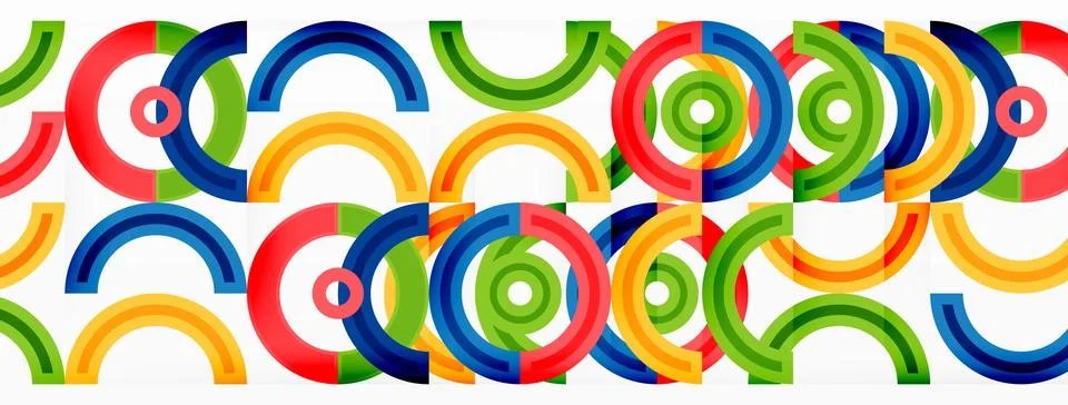Circles are arranged in a grid pattern abstract background and feature a range 스톡 일러스트