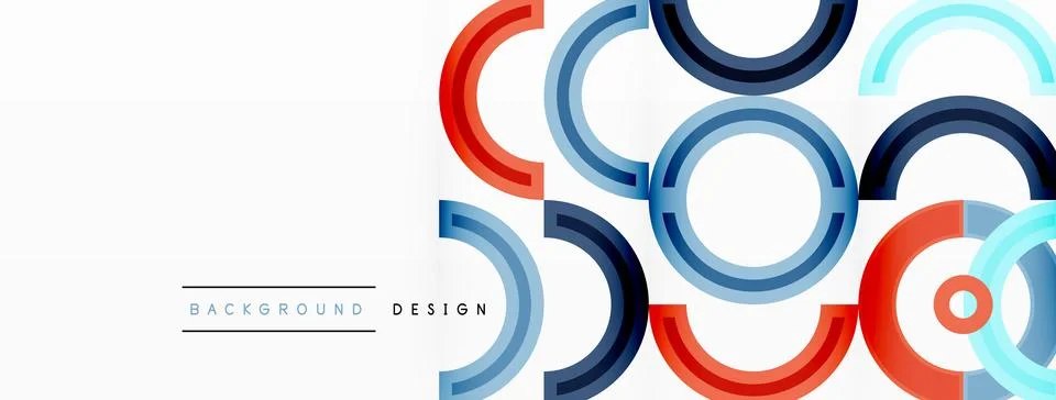 Circles are arranged in a grid pattern abstract background and feature a range Stock Illustration