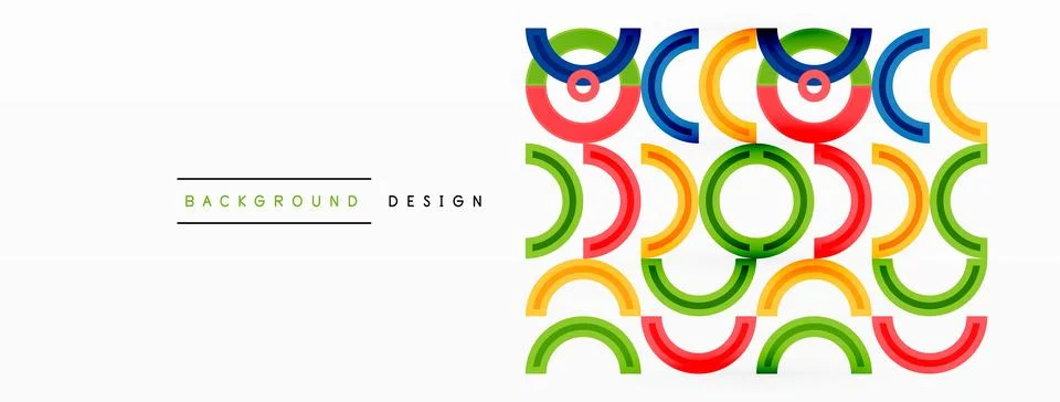 Circles are arranged in a grid pattern abstract background and feature a range Stock Illustration