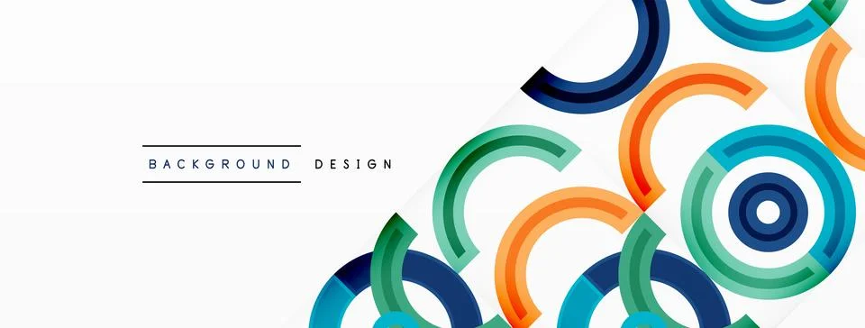 Circles are arranged in a grid pattern abstract background and feature a range Stock Illustration