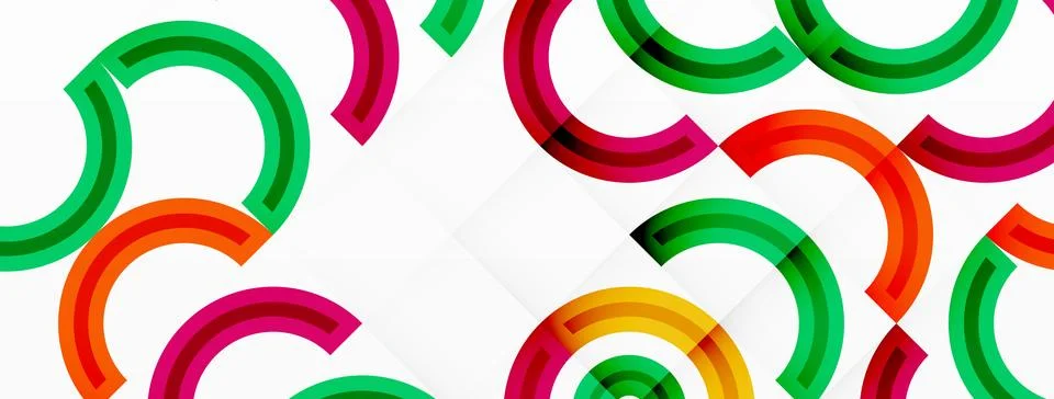 Circles are arranged in a grid pattern abstract background and feature a range Stock Illustration