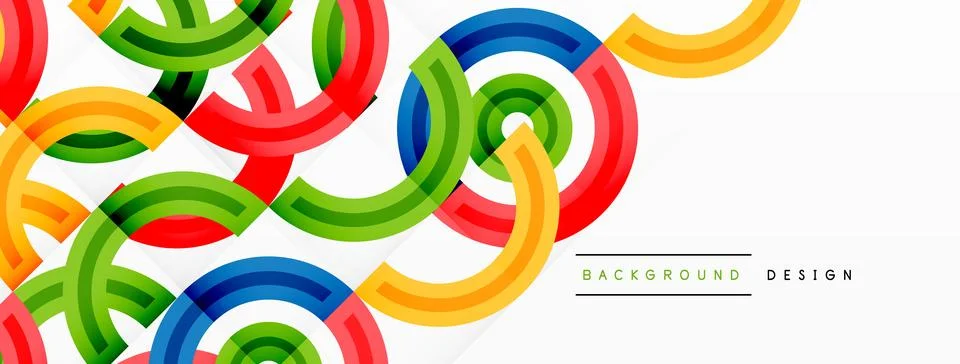 Circles are arranged in a grid pattern abstract background and feature a range Stock Illustration