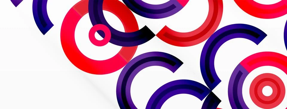 Circles are arranged in a grid pattern abstract background and feature a range Stock Illustration