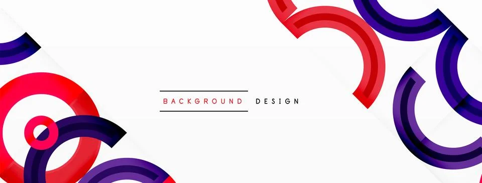 Circles are arranged in a grid pattern abstract background and feature a range Illustrazione stock