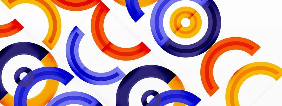 Circles are arranged in a grid pattern abstract background and feature a range 스톡 일러스트