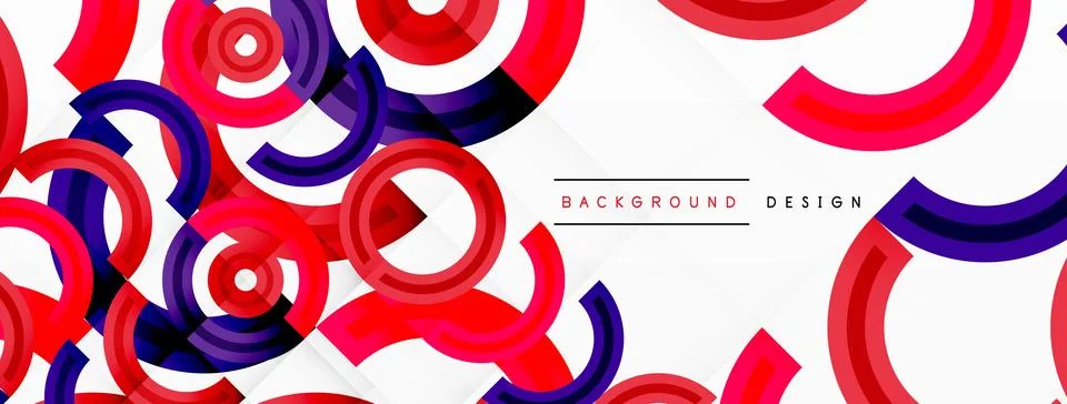 Circles are arranged in a grid pattern abstract background and feature a range Stock Illustration