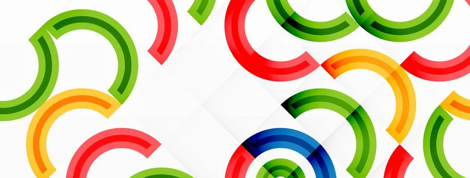 Circles are arranged in a grid pattern abstract background and feature a range Stock Illustration