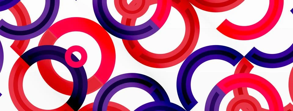 Circles are arranged in a grid pattern abstract background and feature a range Stock Illustration