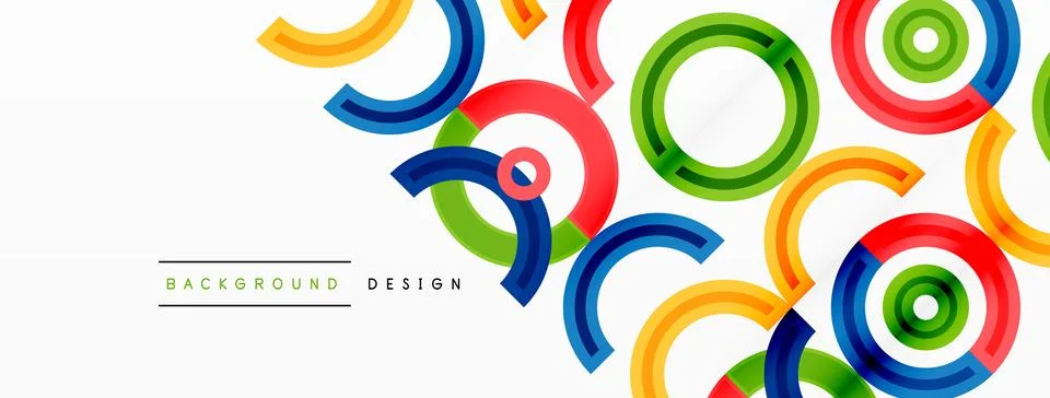 Circles are arranged in a grid pattern abstract background and feature a range Stock Illustration
