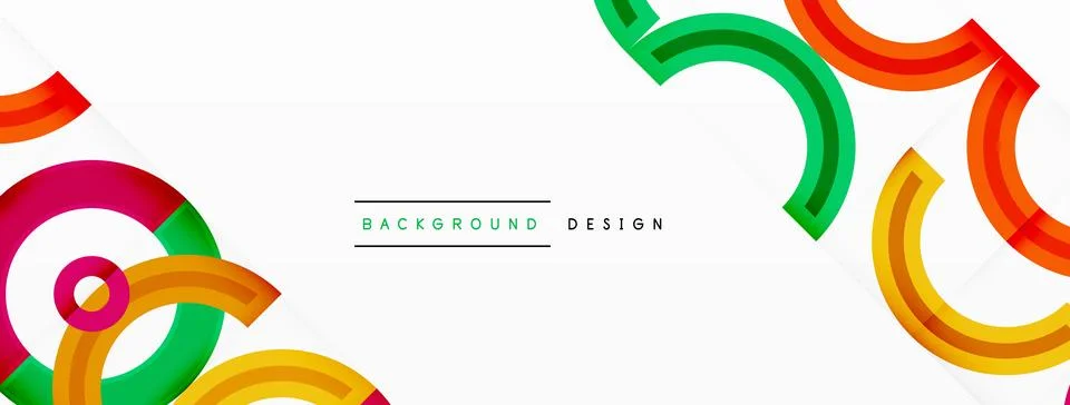 Circles are arranged in a grid pattern abstract background and feature a range Illustrazione stock