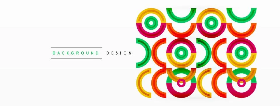 Circles are arranged in a grid pattern abstract background and feature a range イラスト素材