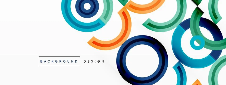 Circles are arranged in a grid pattern abstract background and feature a range Stock Illustration