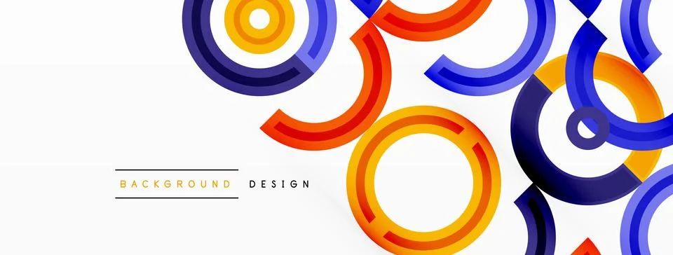 Circles are arranged in a grid pattern abstract background and feature a range Stock Illustration