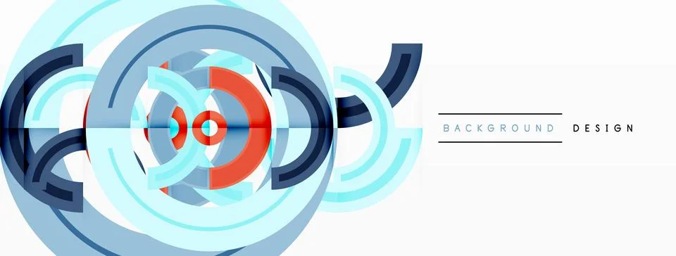 Circles are arranged in a grid pattern abstract background and feature a range Stock Illustration