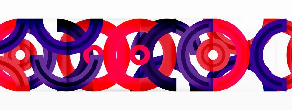 Circles are arranged in a grid pattern abstract background and feature a range 库存插图